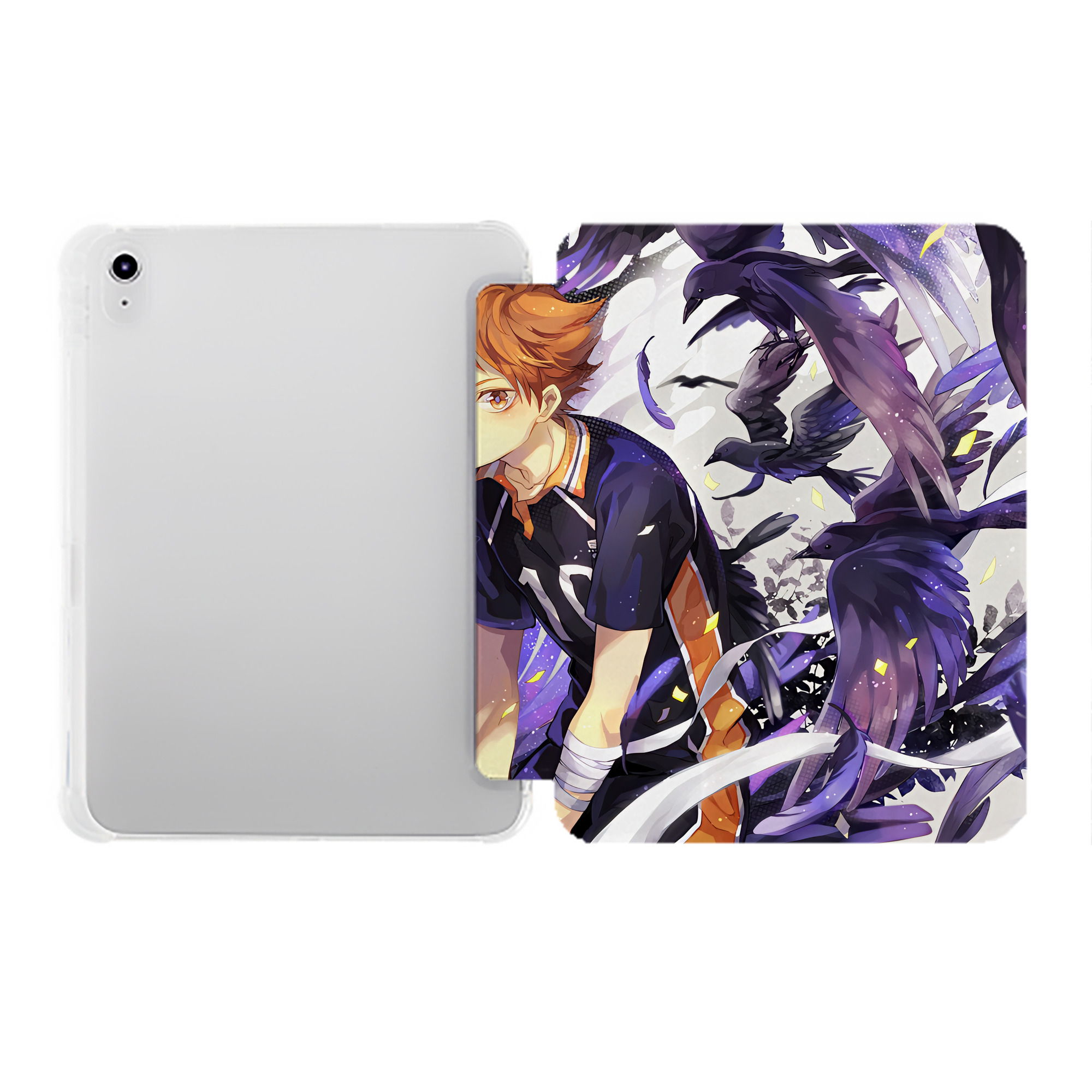 （画像用） ハイキュー!! Haikyu!! IPad ケース ペン収納付き 三つ折りスタンド PUレザー×シリコン 対応機種9.5/10.5/10.9インチ